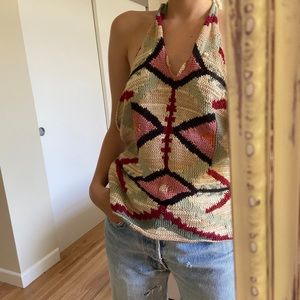 Ralph Lauren statement halter shirt